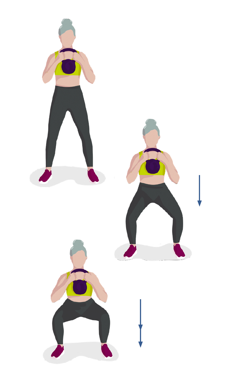 Ejercicio de Sentadillas de entrenamiento físico aeróbico para problemas cardiovasculares